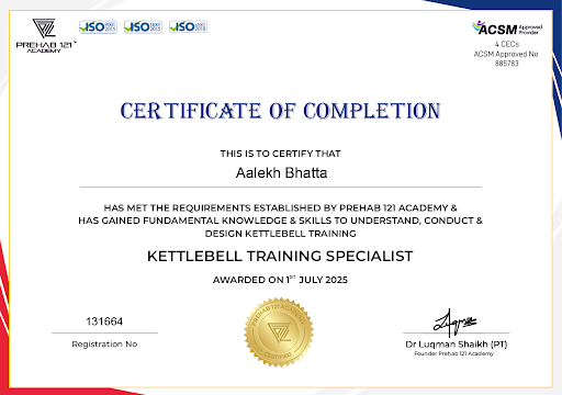 Kettlebell Training Specialist Certificate